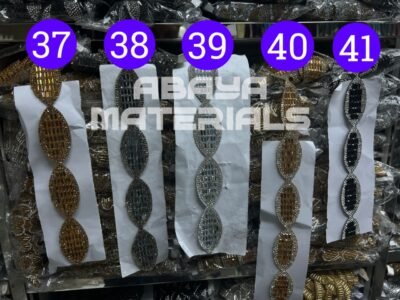 New Dubai Abaya laces 10 yards long Wholesale price no-37-38-39-40-41 - Image 1